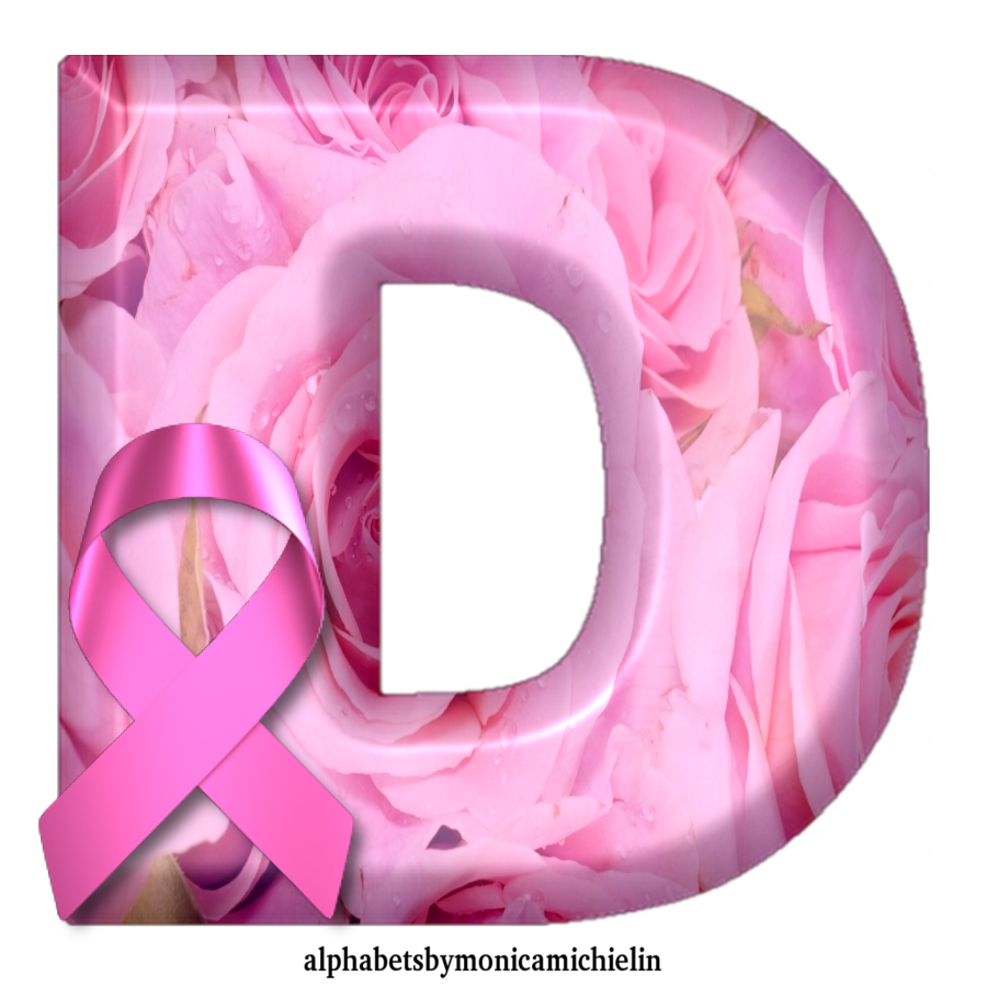 M. Michielin Alphabets: ALFABETO OUTUBRO ROSA COM ROSAS, LETRAS ...