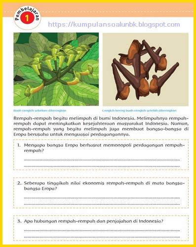 Kunci Jawaban Halaman Kelas Tema