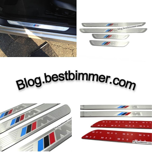 Door Sill Plate BMW E90 - Bahan Stainless - Logo M Tech
