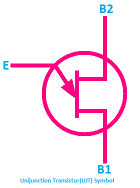 Unijunction Transistor UJT symbol, Symbol of UJT, UJT Diagram