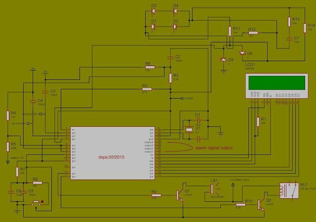 DSPIC30F2010  PURE SINE WAVE INVERTER