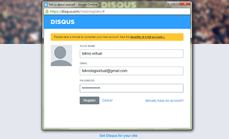 Cara daftar Disqus dan memasangya sebagai kotak komentar blogger blogspot 3 Cara daftar Disqus dan memasangya sebagai kotak komentar blogger blogspot 3