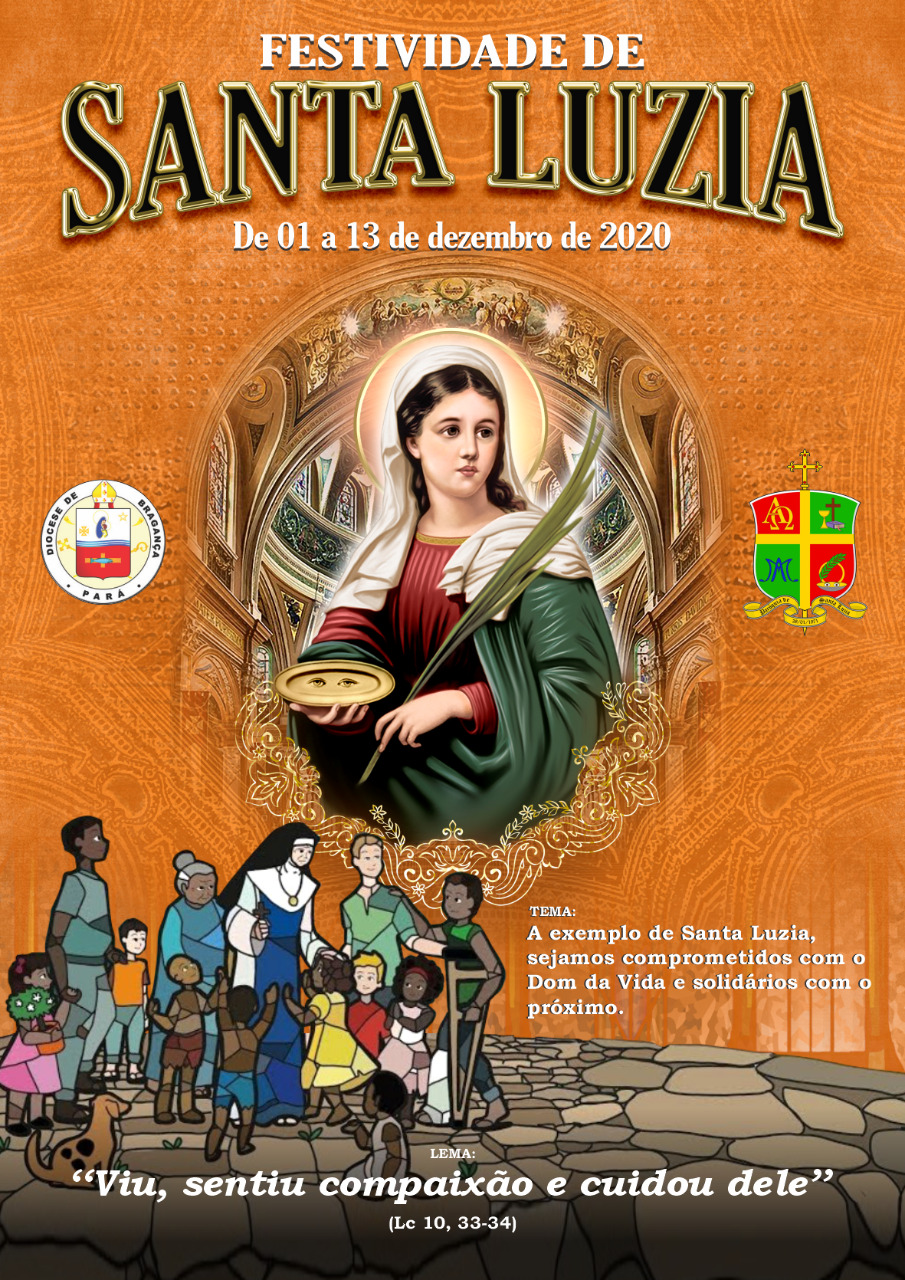 Paróquia divulga o cartaz e a programação da Festividade de Santa Luzia