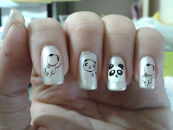 panda nail nails designs stylish konad s10 face pandas animal super pink stylishandtrendy ring lust plates finger