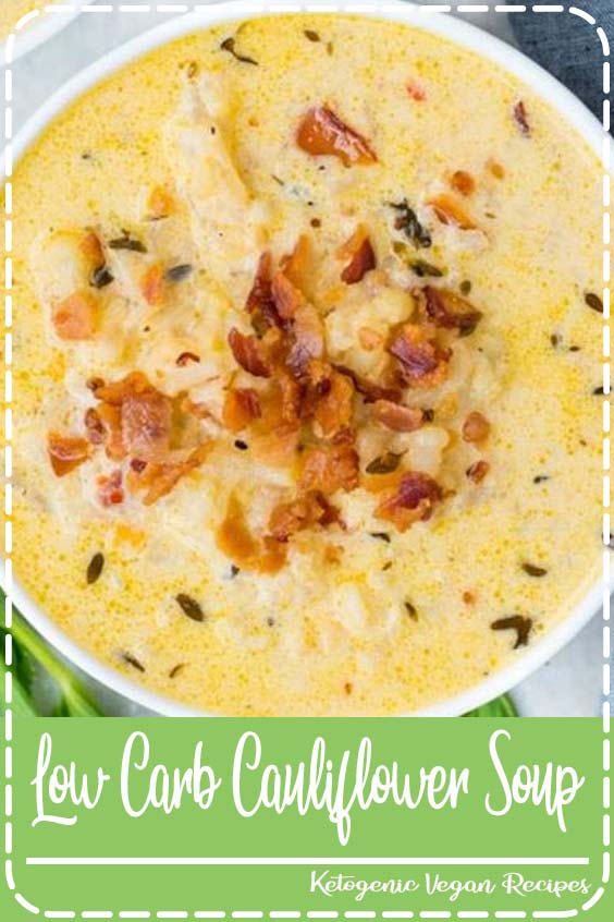 Low Carb Cauliflower Soup FANTASTIC FOOD RECIPES