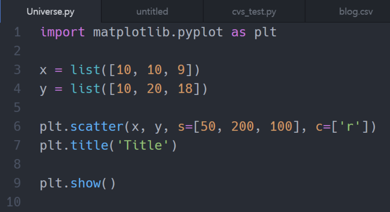 Python matplotlib.pyplot.title():산을 붉게 물들이는 꽃