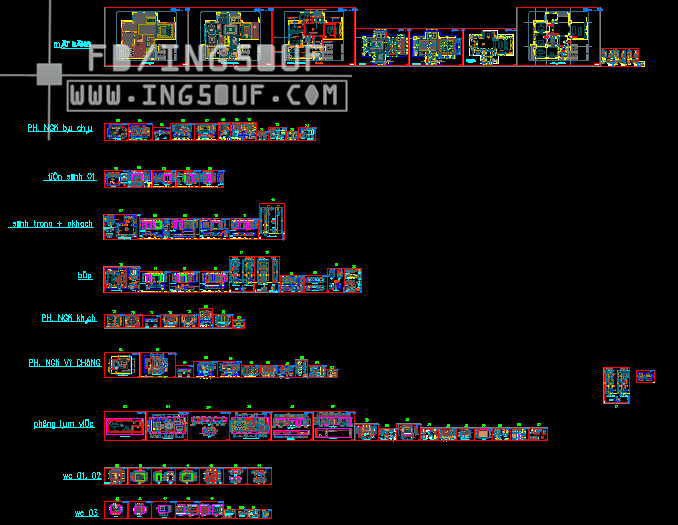 بلوكات اوتوكاد غرفة نوم dwg