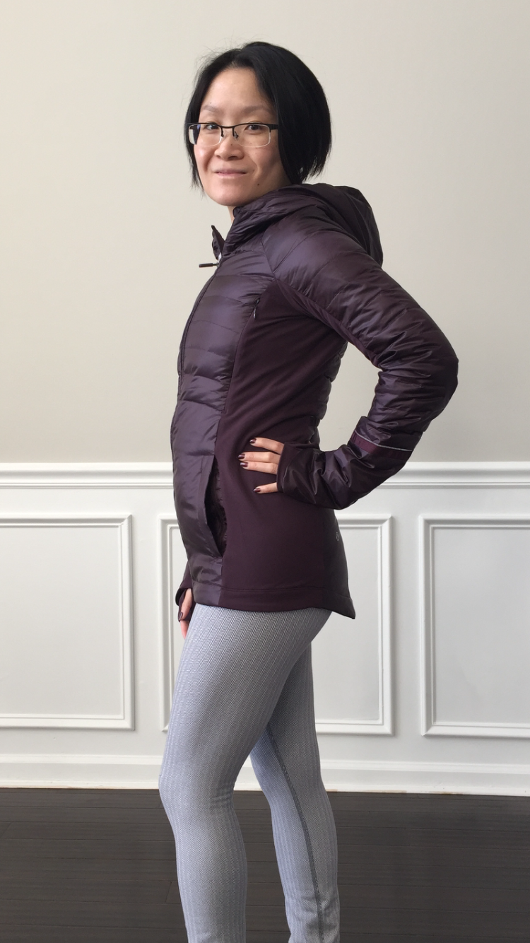 lululemon down for a run jacket size 8