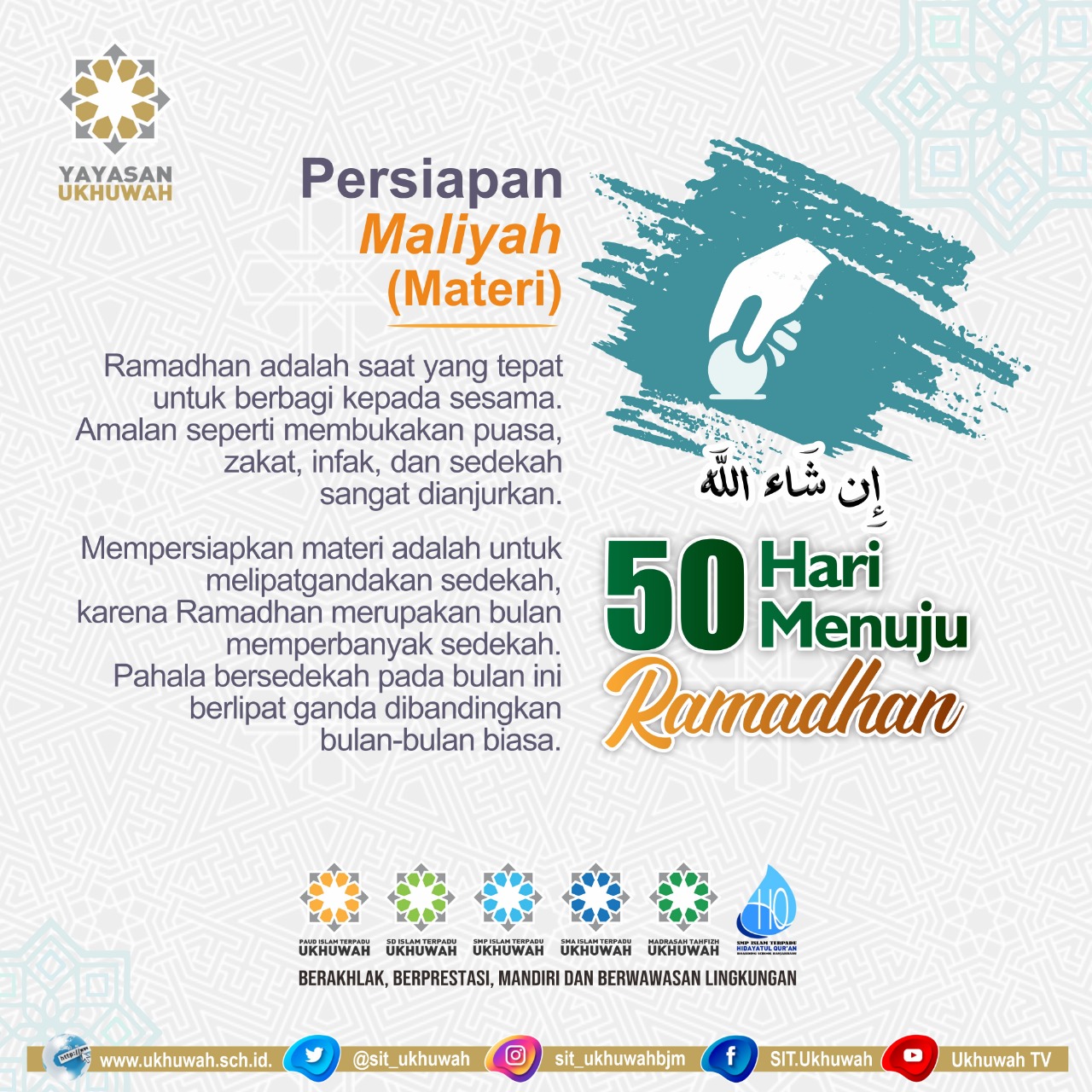 Siapkan Diri Sambut Datangnya Bulan Ramadhan 1441 2020 Sekolah Islam Terpadu Ukhuwah Banjarmasin