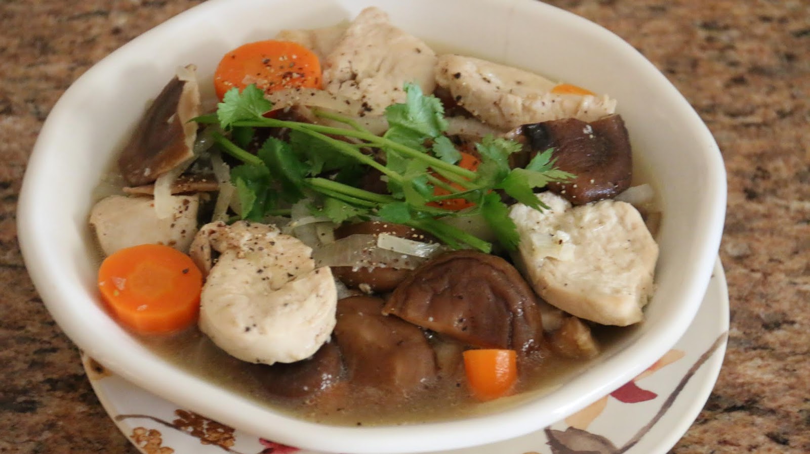 Boriville Chicken with Shiitake Mushroom Recipe