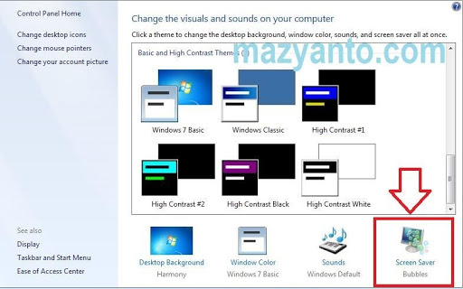 Cara Merubah Dan Mengatur Screen Saver Windows 7 Terbaru Mazyanto Com