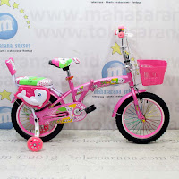 Sepeda Lipat Anak Kouan 1601 Hexagon 16 Inci- Pink