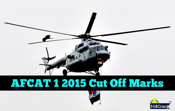 AFCAT 1 2015 Cut Off Marks