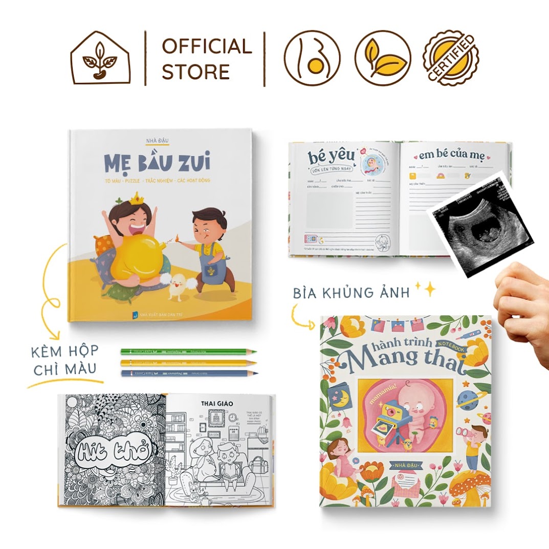 [A116] Activity book: Combo sách nên có khi mang thai