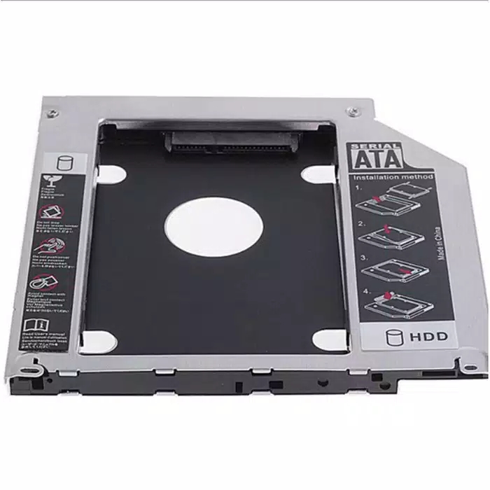 SSD HDD Caddy 9,5 mm / 12.7 mm SATA DVD Slot Hardisk BagiBagi Ilmu