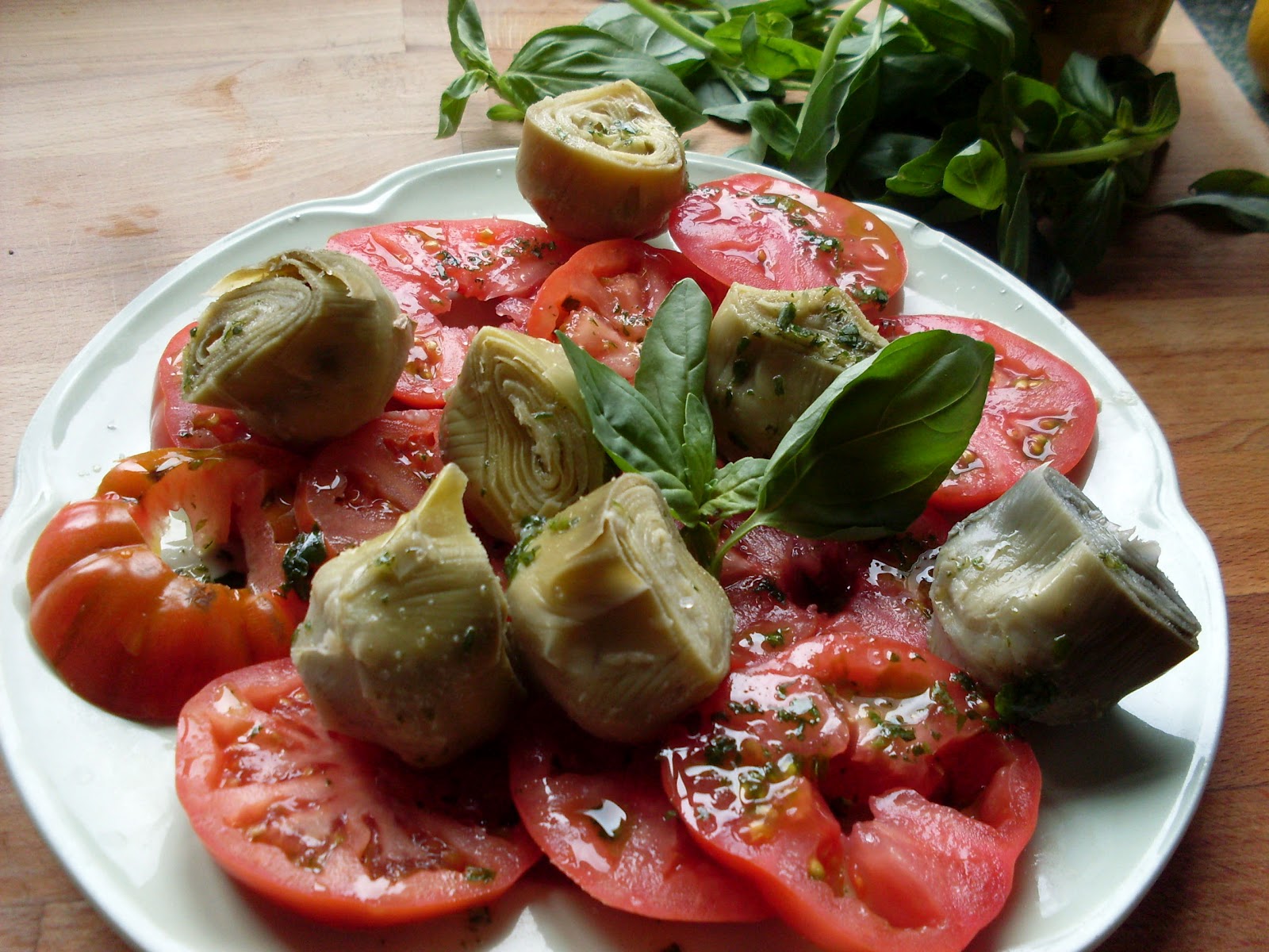 Ensalada de alcachofas y tomates | Cortapicos y Sacalenguas