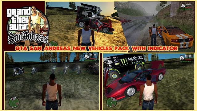 GTA San Andreas New Vehicles Pack With Indicator Download
