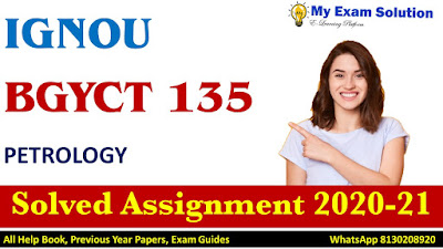 BGYCT 135 Solved Assignment 2020-21