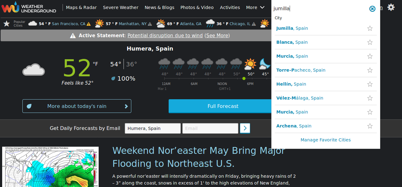Nos damos de alta en Weather Underground