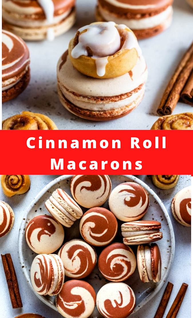 Cinnamon Roll Macarons
