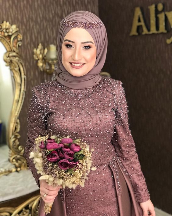 فساتين سواريه محجبات باللون الكشمير فساتين سواريه, فساتين سواريه محجبات, فساتين سواريه محجبات باللون الكشمير, فساتين سواريه كشمير