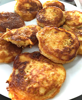 Apfel Pfannkuchen ohne Mehl und ohne Zucker können Kokosmehl