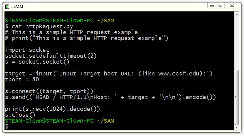 Cyber Security SVCTE MetroED 2016-2017: Python - Basic HTTP Requests