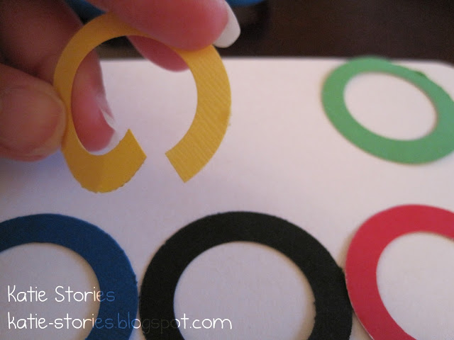 Katie Stories {Scrapbook + Crafting Blog}: Olympic Rings Embellishment ...