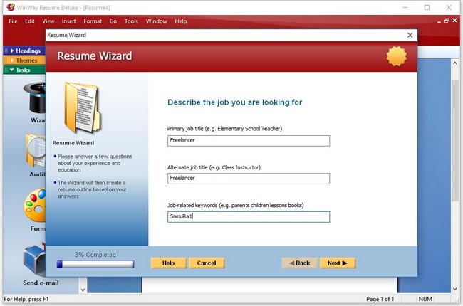 Winway resume software free download