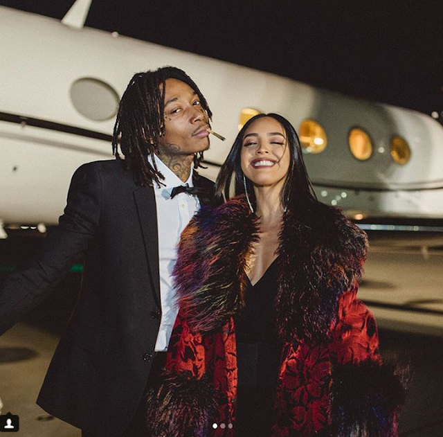 Wiz Khalifa and his woman, Izabela Guedes, look happy and in love!