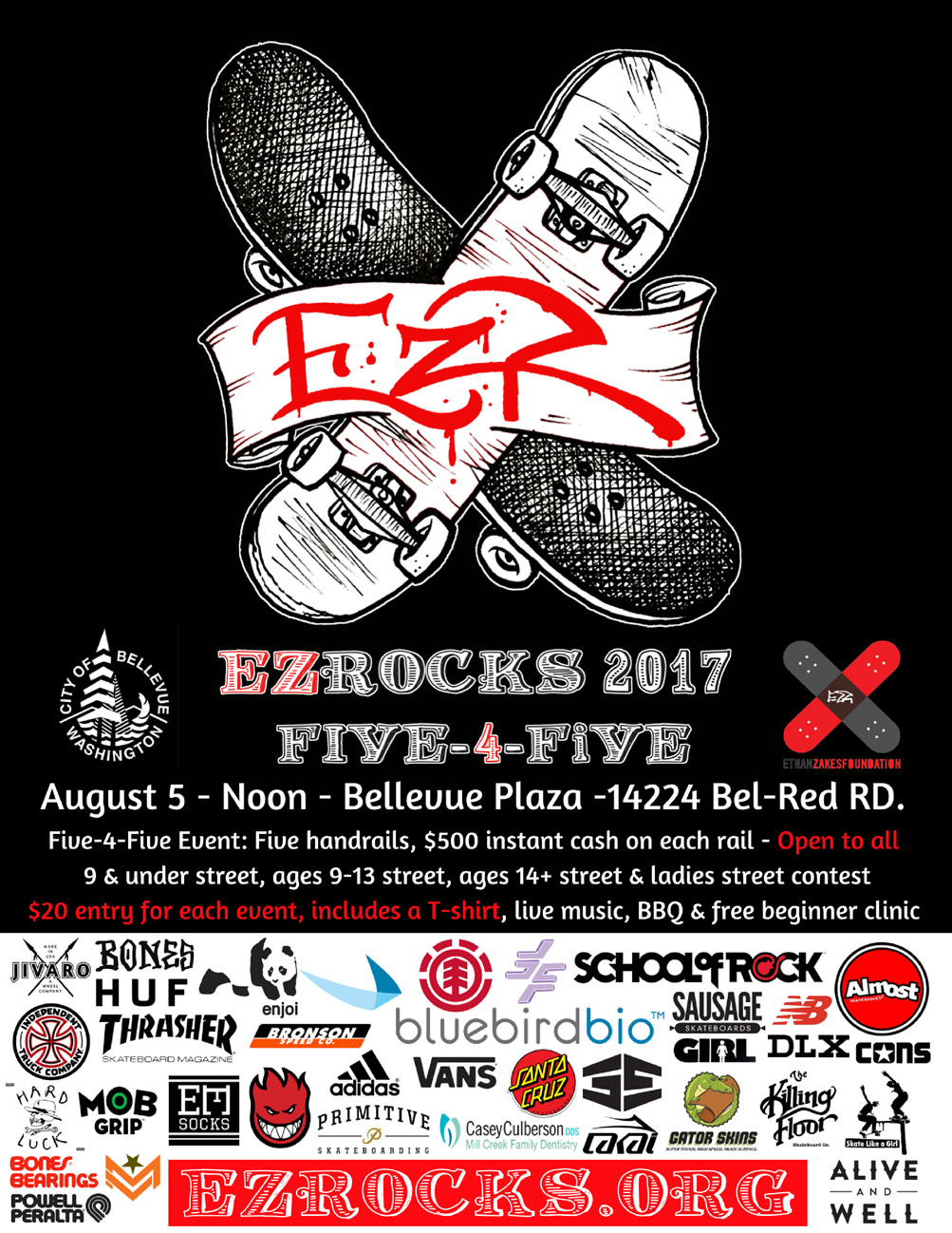 Bellevue Skatepark EZ Rocks Five4Five
