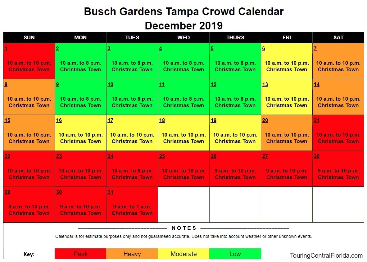 Busch Gardens Calendar Home Ideas