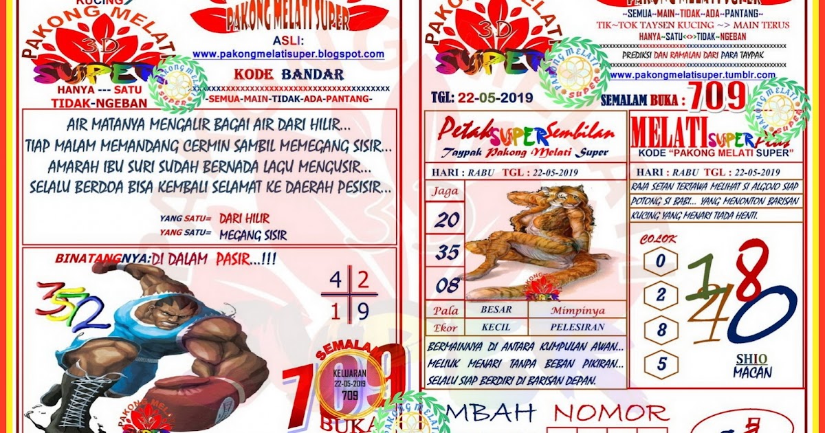Info Prediksi Togel Keluaran Pakong 22 Mei 2019