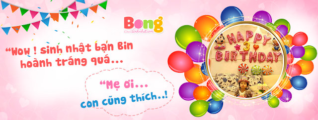 Bong bóng trang trí sinh nhật