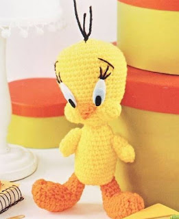 PATRON GRATIS PIOLIN | SILVESTER Y TWEETY AMIGURUMI 37