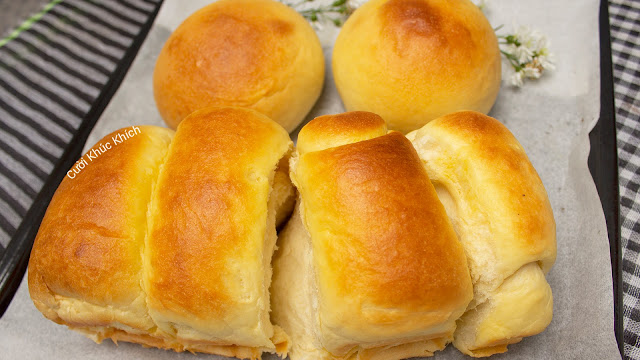 Cách làm bánh mì bơ sữa thơm ngon tại nhà