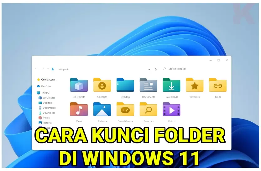 cara kunci folder windows 11