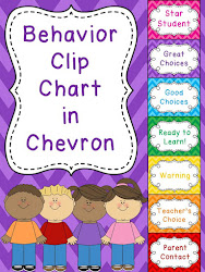 behavior chart charts clip classroom management strategies chevron simple kindergarten ready learn bundle students choices class student down keep month