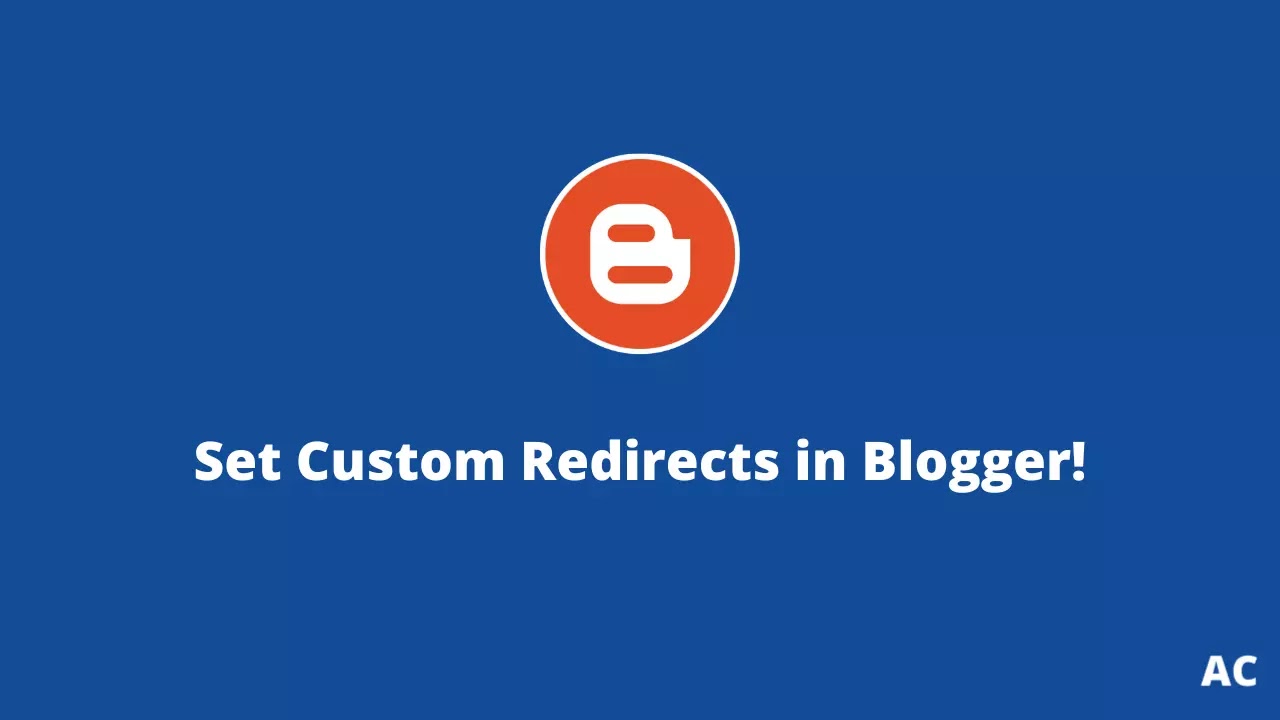 Set Custom Redirects in Blogger