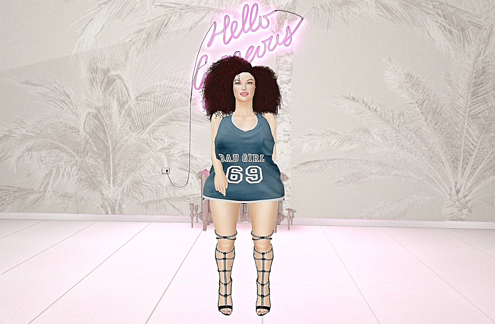 Lacomb. : LsR Moda - Sexy bad girl shirt with some nice chain heels!