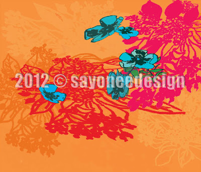 Samina+Khadam Blossoms+Bright Pattern course showcase part 4 - Module 3 (April 2012 class)
