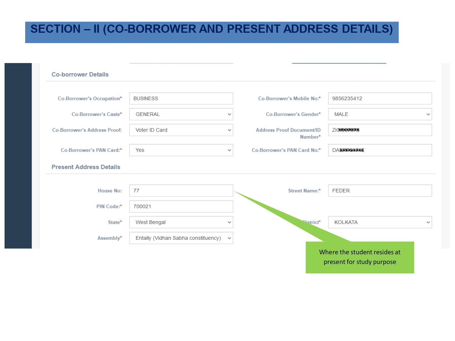 User Manual for the Student Credit Card in Government of West Bengal