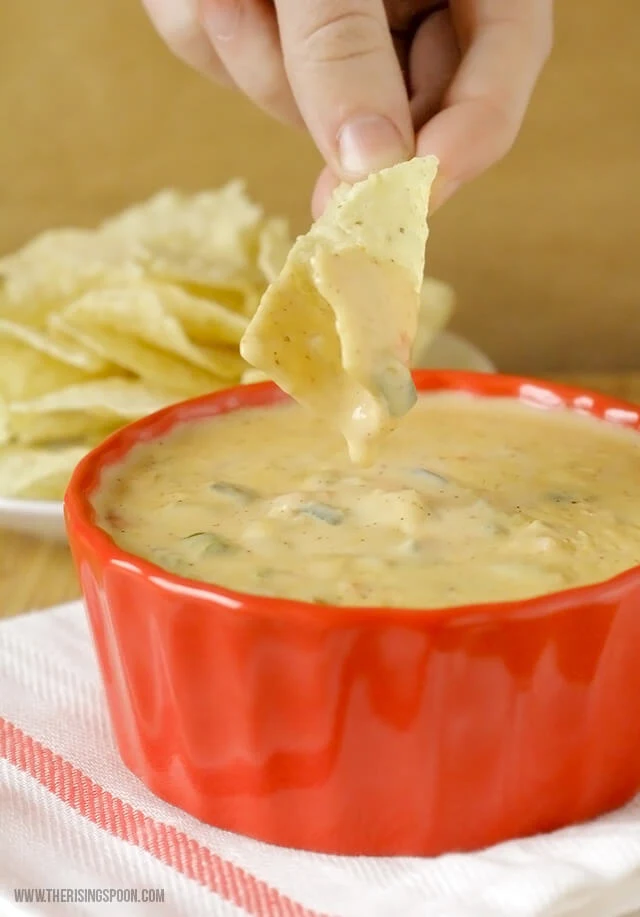 Top 10 Most Popular Recipes On The Rising Spoon in 2016: Homemade Queso Dip