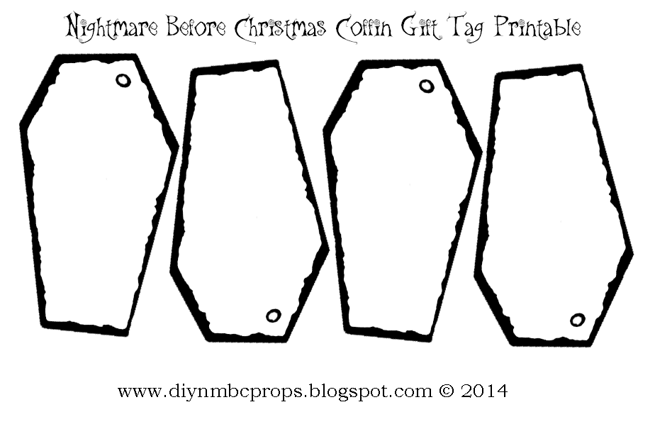 Free Printable Nightmare Before Christmas Gift Tags