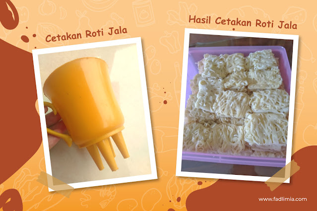 cetakan roti jala dan hasilnya