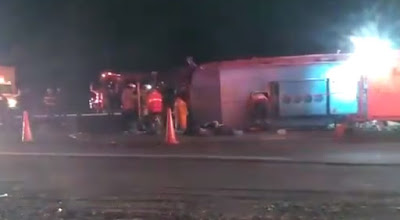 Accidente de de autobús en carretera de Chihuahua deja al menos 10 muertos y 26 heridos 