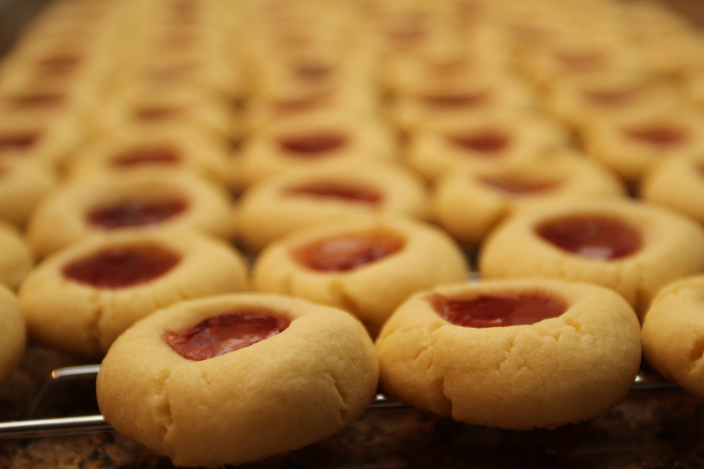 Check The Fridge Jam Filled Butter Cookies made with Egg Yolks