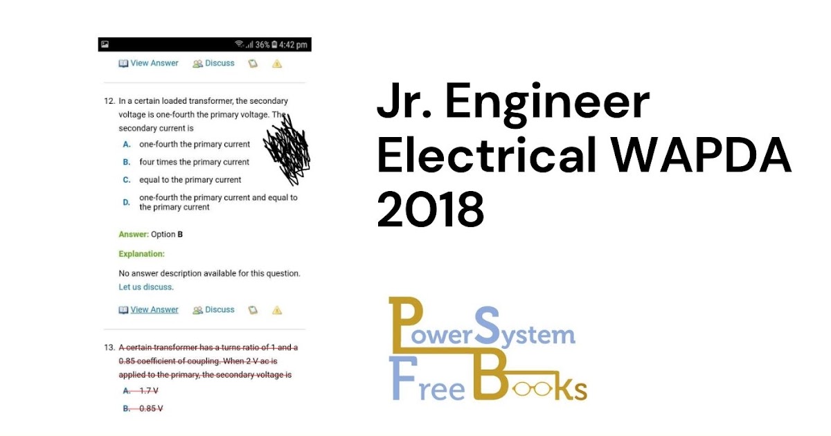 Jr. Engineer Electrical WAPDA 2018
