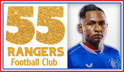 Glasgow Rangers FC 55 titles squad animated banner