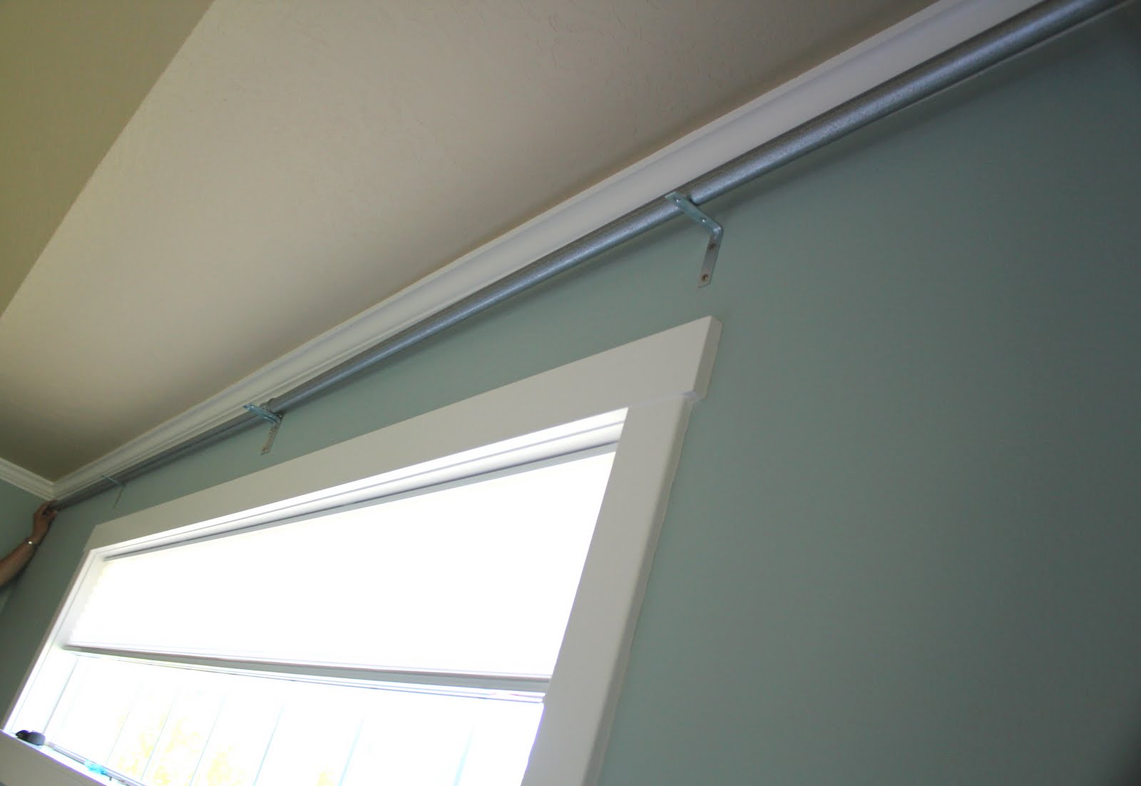 Crafty Sisters: Wall-to-Wall Curtain Rod ~ Sneak Peek